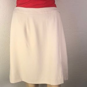 Jones NY Above The Knee Cream Skirt NWT Lined
